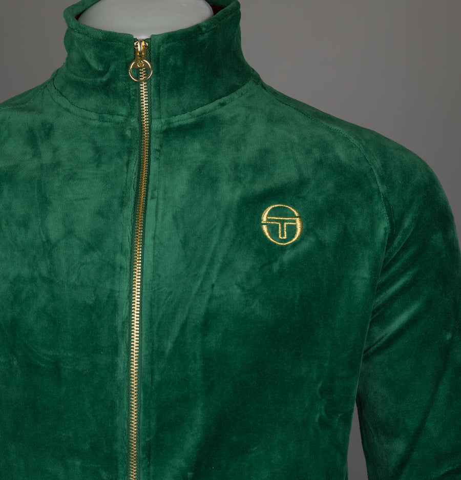 Sergio Tacchini Court Velour Track Top Eden/Rhubarb