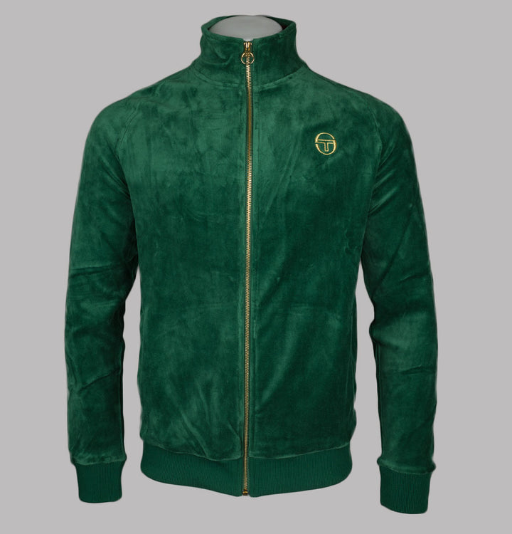 Sergio Tacchini Court Velour Track Top Eden/Rhubarb