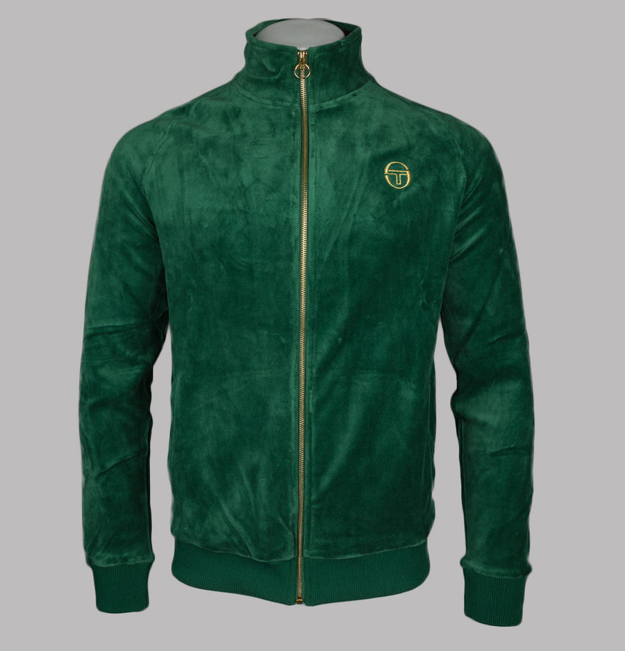 Sergio Tacchini Court Velour Track Top Eden/Rhubarb