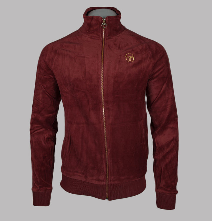 Sergio Tacchini Court Velour Track Top Sun Dried Tomato