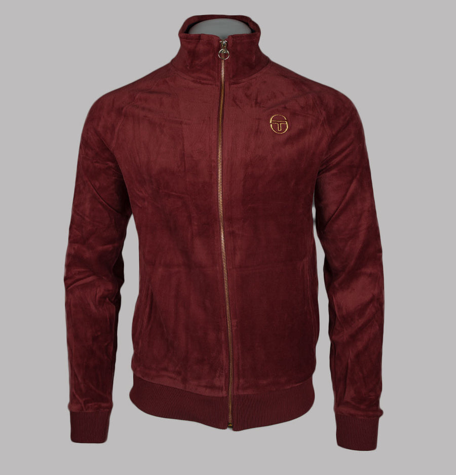 Sergio Tacchini Court Velour Track Top Sun Dried Tomato