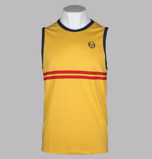 Sergio Tacchini Dallas Tank Top Daffodil/Maritime Blue/Adrenaline Rush