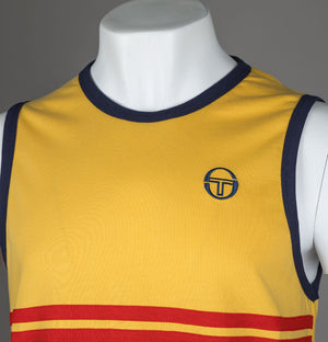 Sergio Tacchini Dallas Tank Top Daffodil/Maritime Blue/Adrenaline Rush