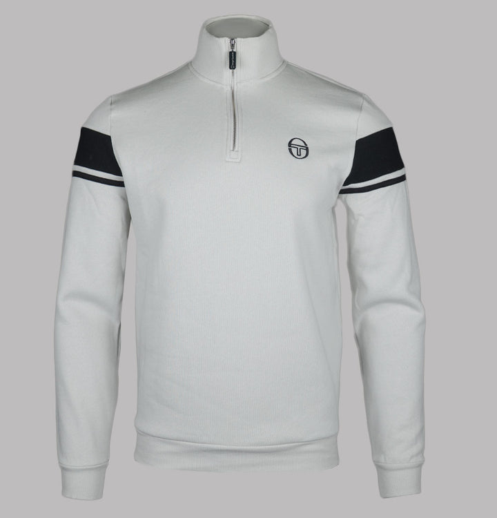 Sergio Tacchini Damarindo 1/4 Zip Sweatshirt Glacier Grey/Black