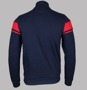 Sergio Tacchini Damarindo 1/4 Zip Sweatshirt Maritime Blue/Adrenaline Rush