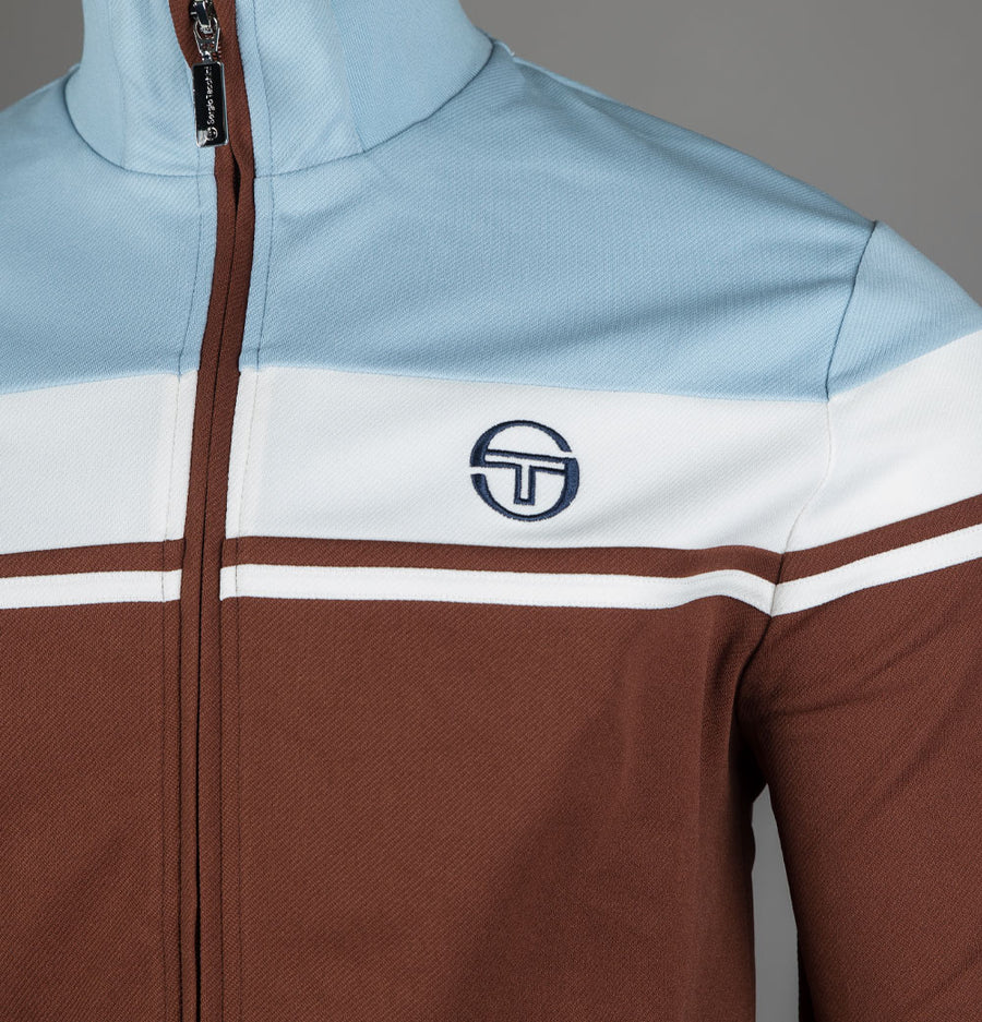 Sergio Tacchini Damarindo Tracksuit Top Cappuccino/Celestial Blue