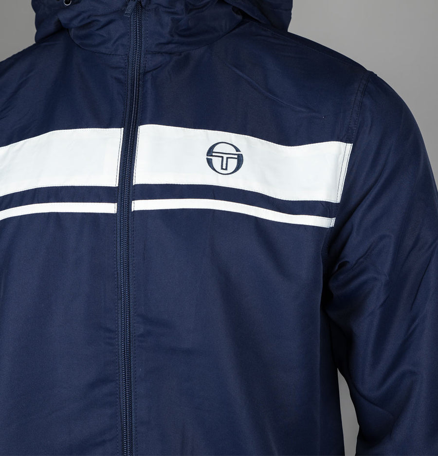 Sergio Tacchini Damarindo Windbreaker Jacket Maritime Blue/Gardenia