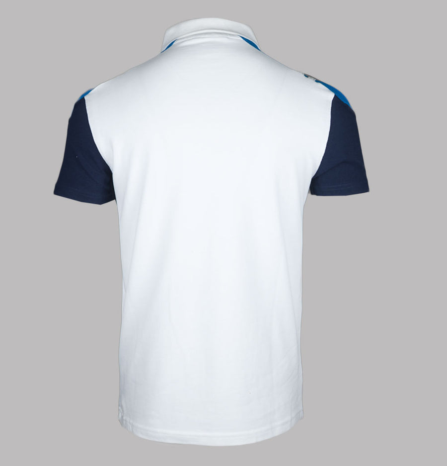 Sergio Tacchini Drive Polo Shirt White/Maritime Blue