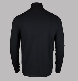 Sergio Tacchini Edward LS Roll Neck Top Black/Gold