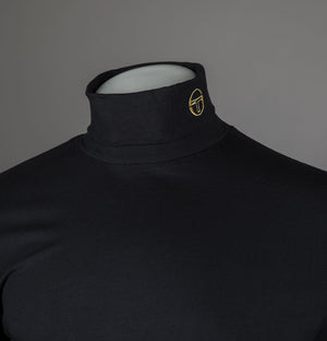 Sergio Tacchini Edward LS Roll Neck Top Black/Gold