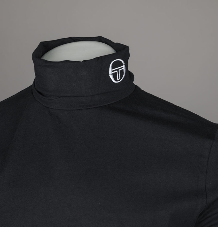Sergio Tacchini Edward LS Roll Neck Top Black