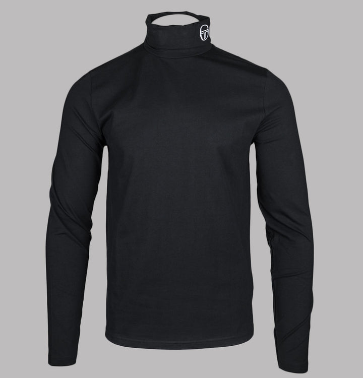 Sergio Tacchini Edward LS Roll Neck Top Black