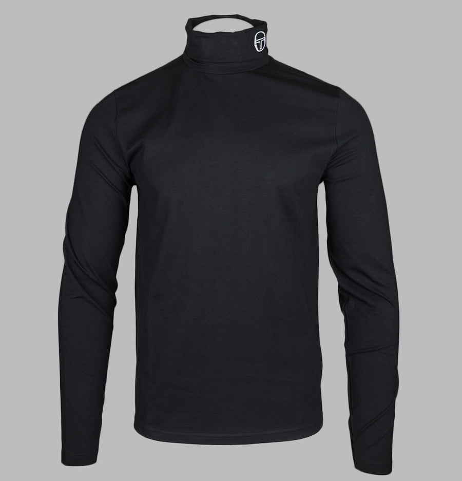 Sergio Tacchini Edward LS Roll Neck Top Black