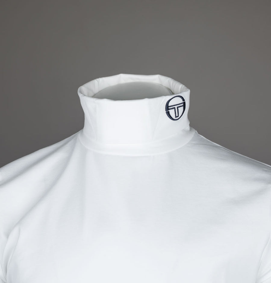 Sergio Tacchini Edward LS Roll Neck Top White