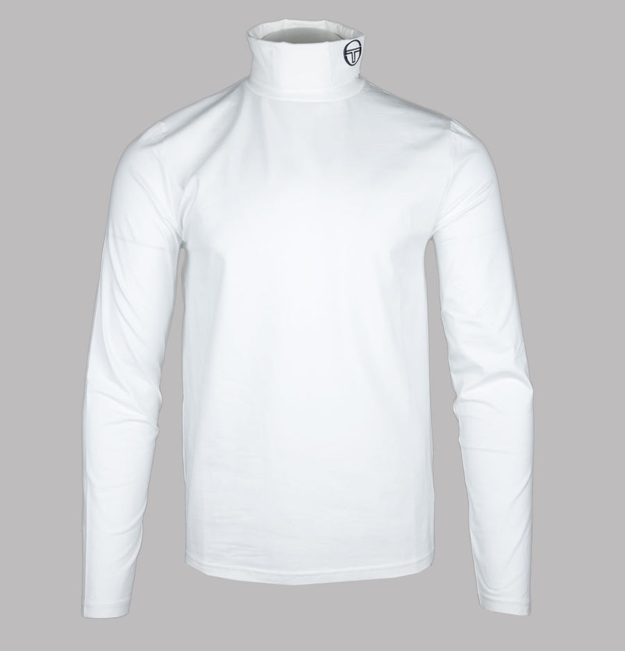 Sergio Tacchini Edward LS Roll Neck Top White