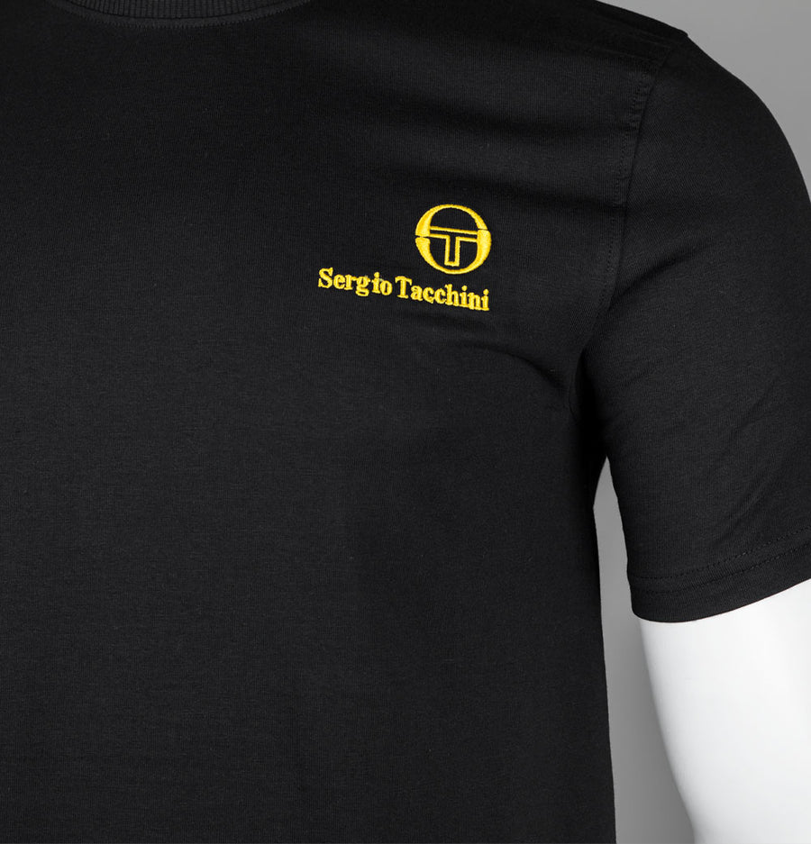 Sergio Tacchini Felton T-Shirt Black/Gold