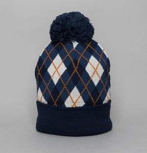 Sergio Tacchini Hamilton Jacquard Argyle Beanie Maritime Blue/Vintage Indigo/Gardenia