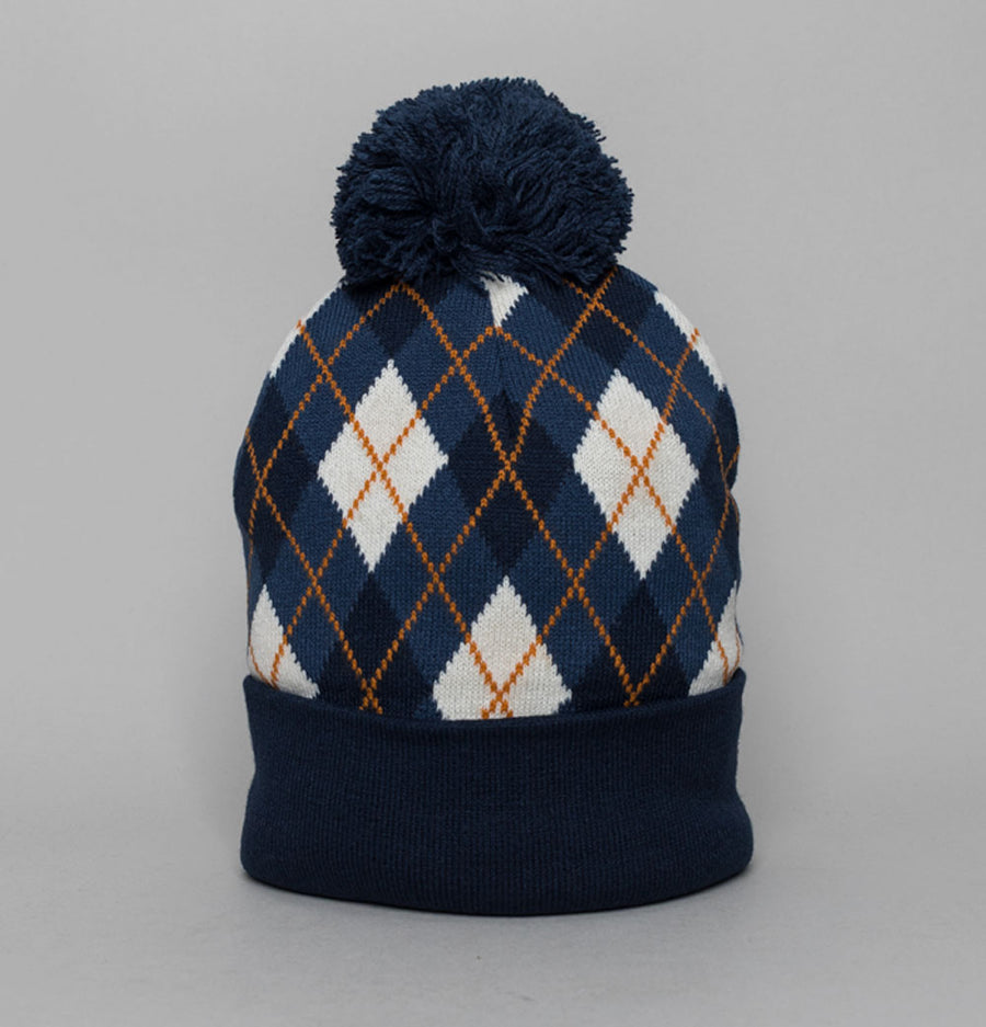 Sergio Tacchini Hamilton Jacquard Argyle Beanie Maritime Blue/Vintage Indigo/Gardenia