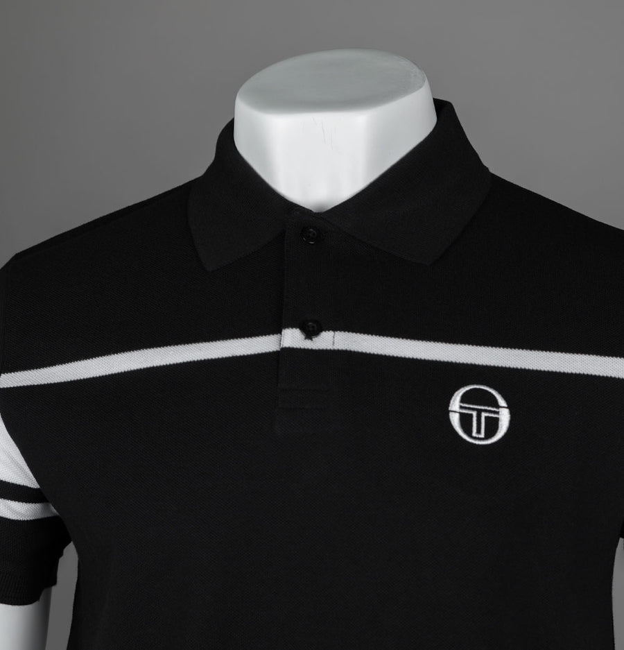 Sergio Tacchini Heath Polo Shirt Black/White