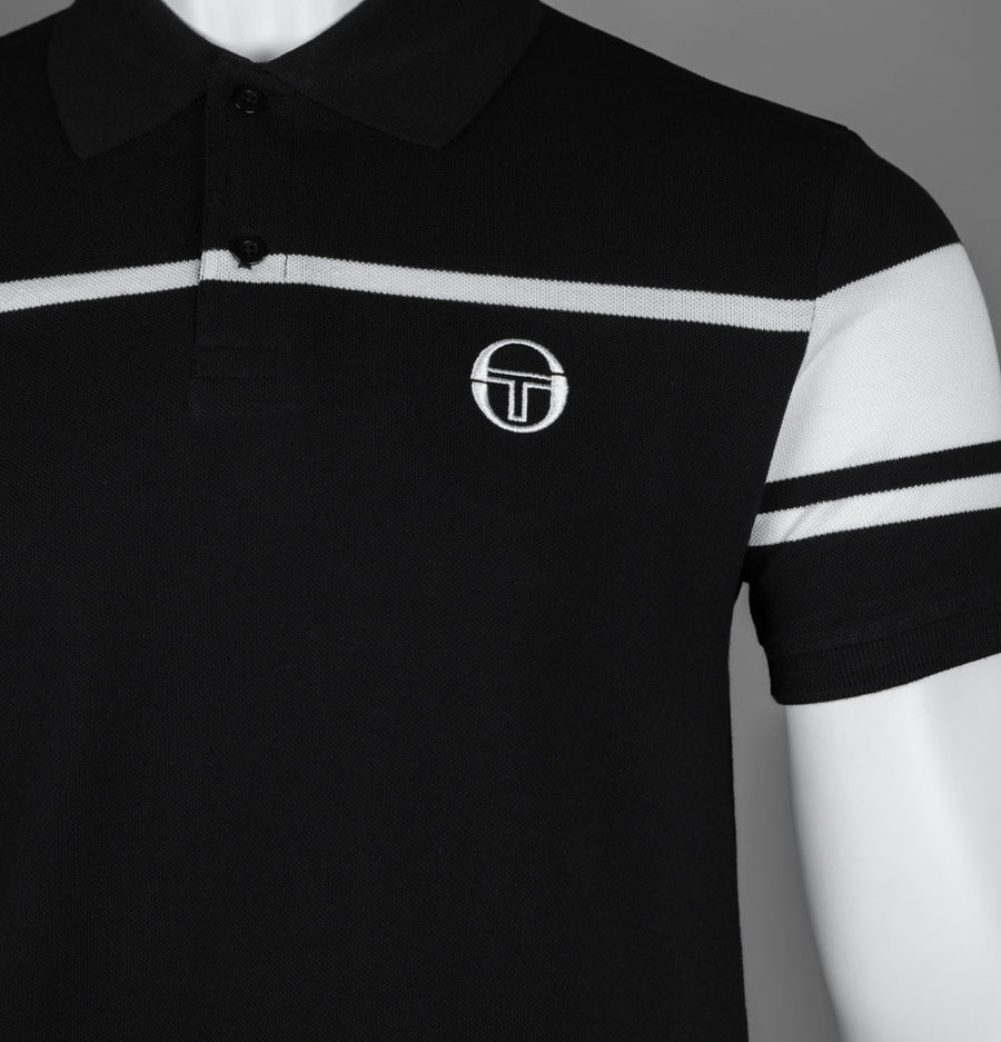 Sergio Tacchini Heath Polo Shirt Black/White