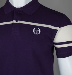 Sergio Tacchini Heath Polo Shirt Blackberry Cordial/Gardenia