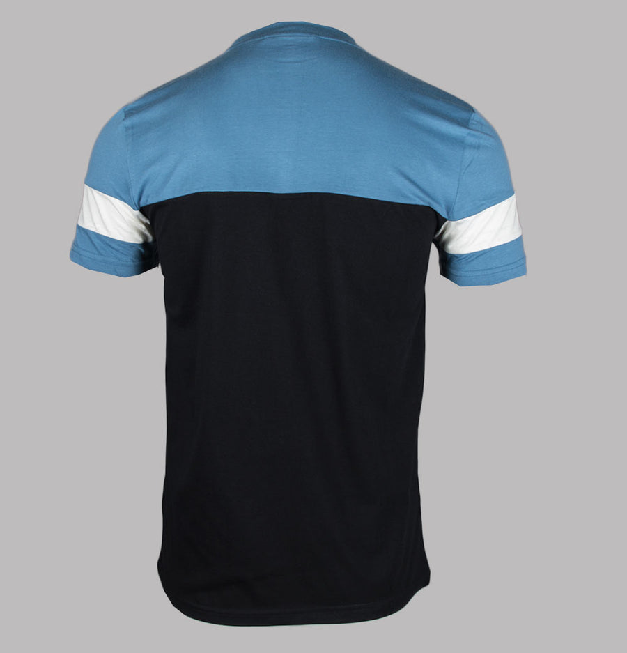 Sergio Tacchini Jonnie T-Shirt Black/Coronet Blue/Gardenia