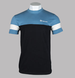 Sergio Tacchini Jonnie T-Shirt Black/Coronet Blue/Gardenia