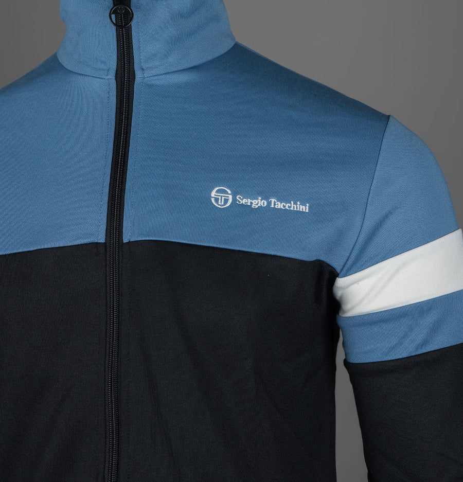 Sergio Tacchini Jonnie Track Top Black/Coronet Blue/Gardenia