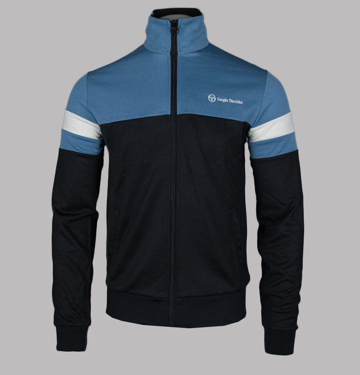 Sergio Tacchini Jonnie Track Top Black/Coronet Blue/Gardenia