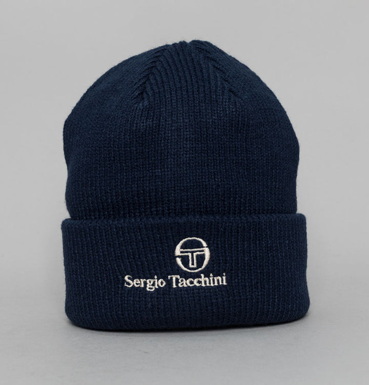 Sergio Tacchini Kairee Ribbed Beanie Maritime Blue/Gardenia