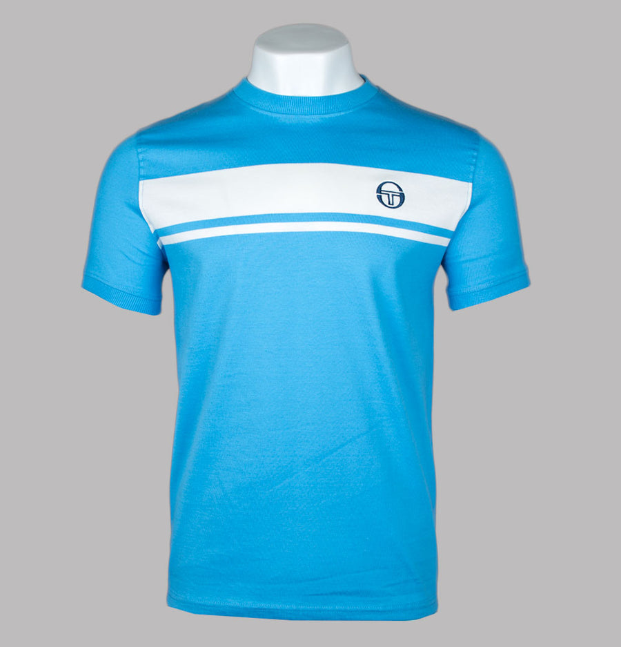 Sergio Tacchini Master T-Shirt Azure Blue/Gardenia