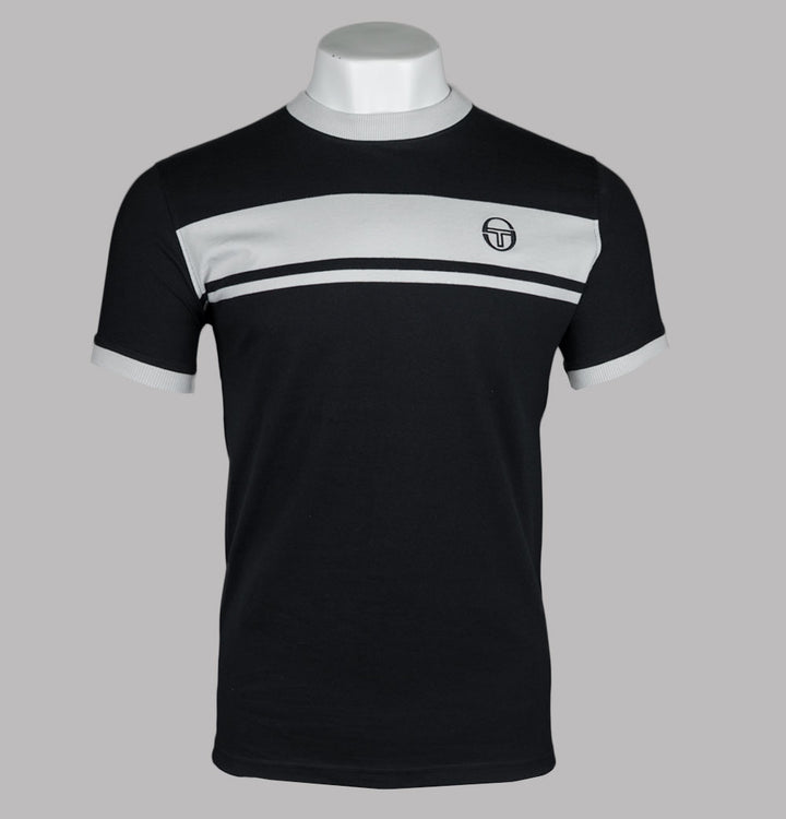 Sergio Tacchini Master T-Shirt Black/Glacier Grey