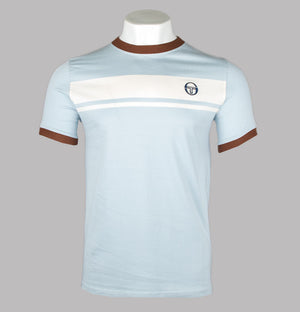 Sergio Tacchini Master T-Shirt Celestial Blue/Gardenia/Cappuccino