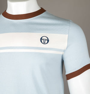 Sergio Tacchini Master T-Shirt Celestial Blue/Gardenia/Cappuccino