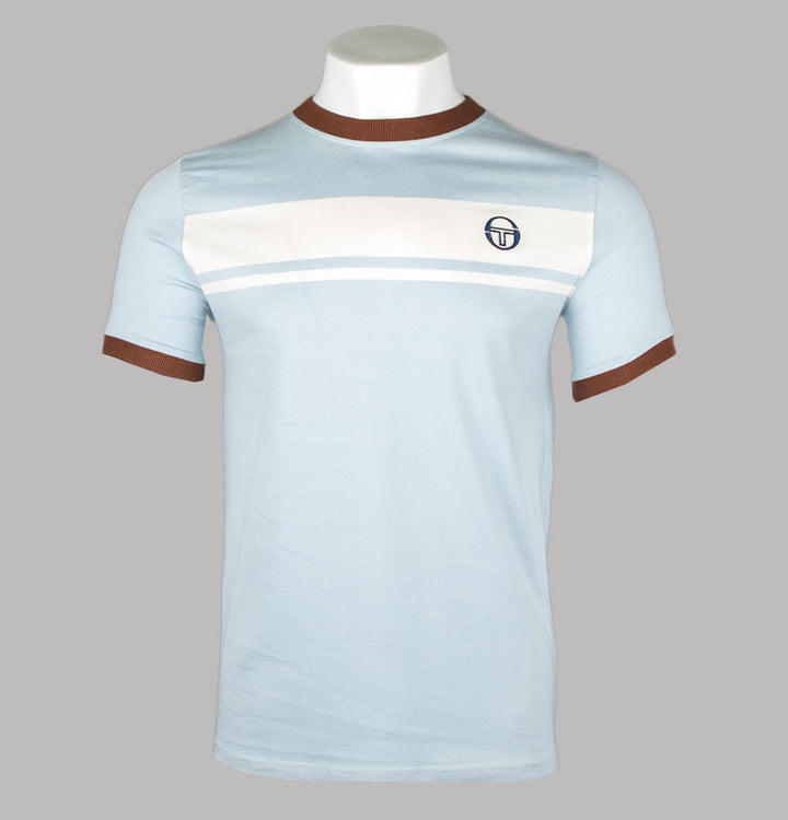 Sergio Tacchini Master T-Shirt Celestial Blue/Gardenia/Cappuccino