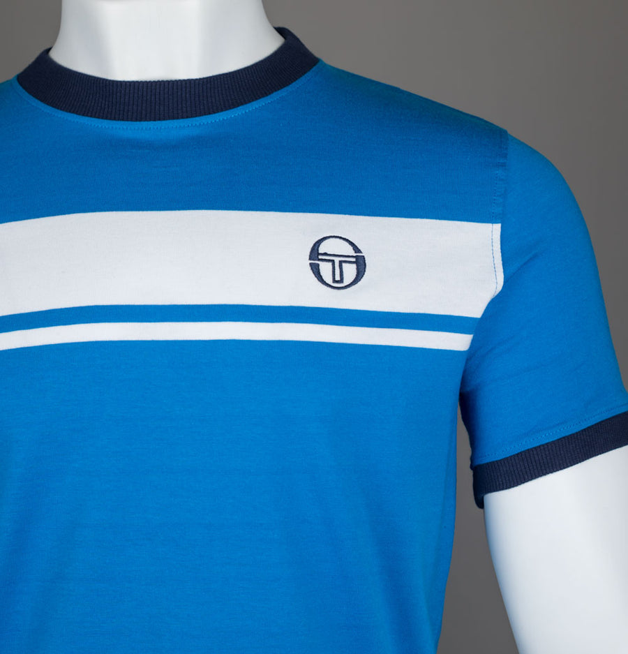 Sergio Tacchini Master T-Shirt Directoire Blue/White/Maritime Blue