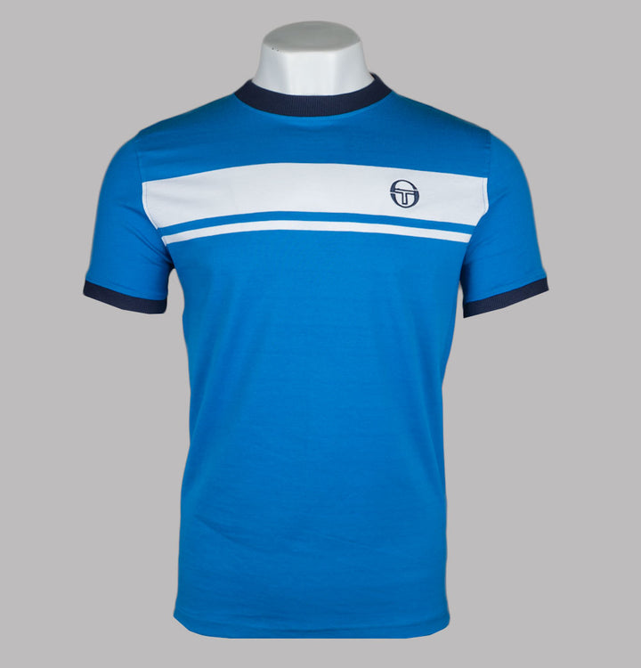 Sergio Tacchini Master T-Shirt Directoire Blue/White/Maritime Blue