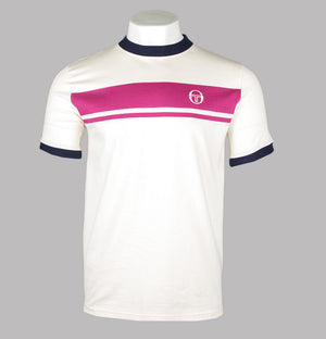 Sergio Tacchini Master T-Shirt Gardenia/Festival Fuschia/Maritime Blue