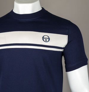 Sergio Tacchini Master T-Shirt Maritime Blue/Gardenia