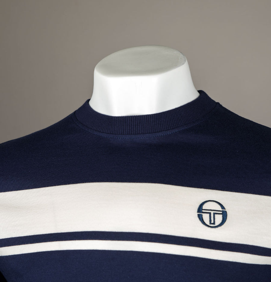 Sergio Tacchini Master T-Shirt Maritime Blue/Gardenia