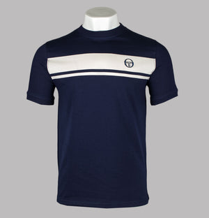 Sergio Tacchini Master T-Shirt Maritime Blue/Gardenia