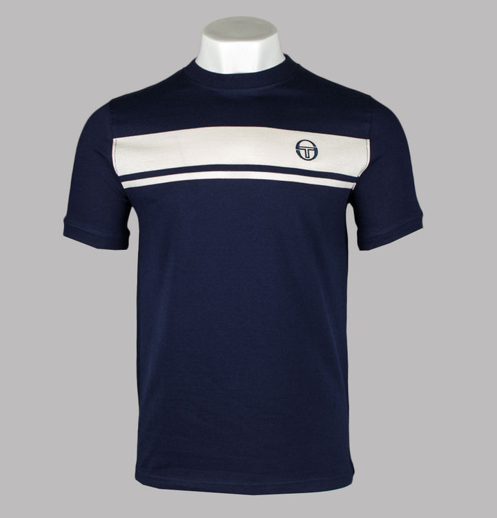 Sergio Tacchini Master T-Shirt Maritime Blue/Gardenia