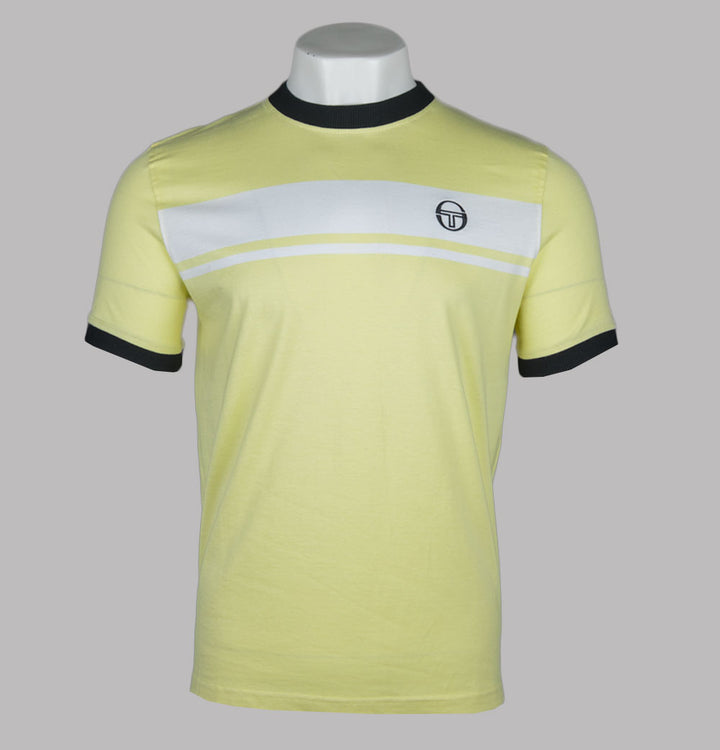 Sergio Tacchini Master T-Shirt Wax Yellow/White/Black