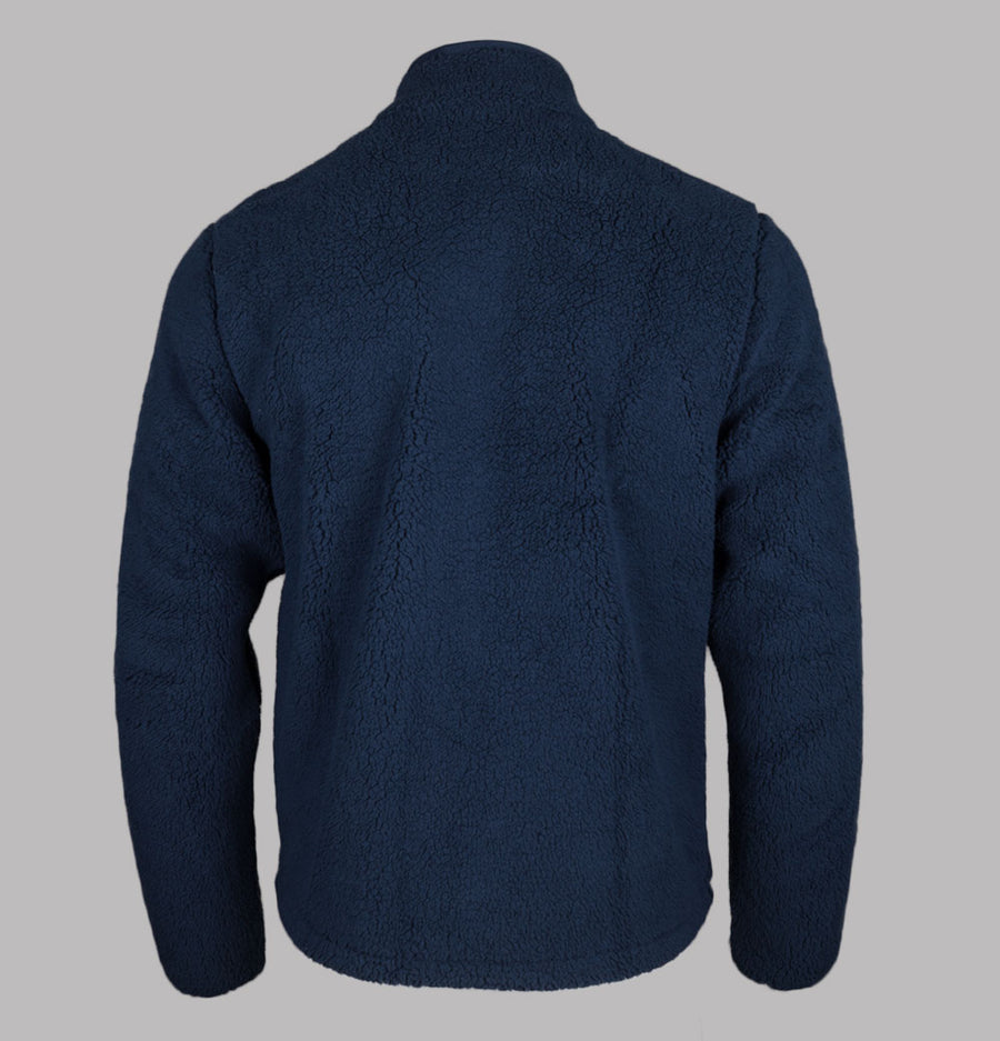 Sergio Tacchini New Supermac Borg Fleece Track Jacket Maritime Blue/White