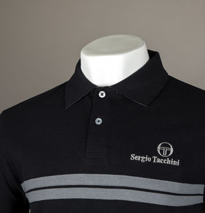 Sergio Tacchini New Supermac Polo Shirt Black/Quiet Shade