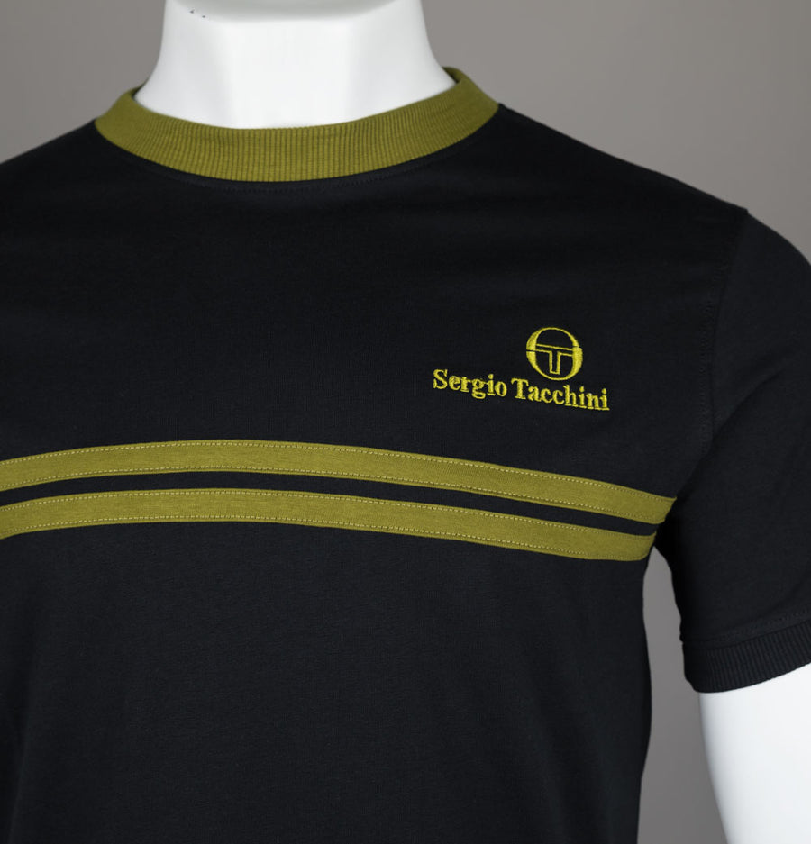 Sergio Tacchini New Supermac T-Shirt Black/Avocado