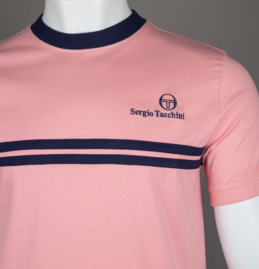 Sergio Tacchini New Supermac T-Shirt Quartz Pink/Maritime Blue