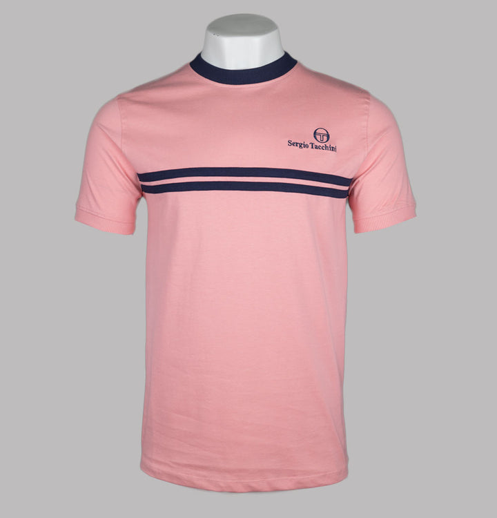 Sergio Tacchini New Supermac T-Shirt Quartz Pink/Maritime Blue
