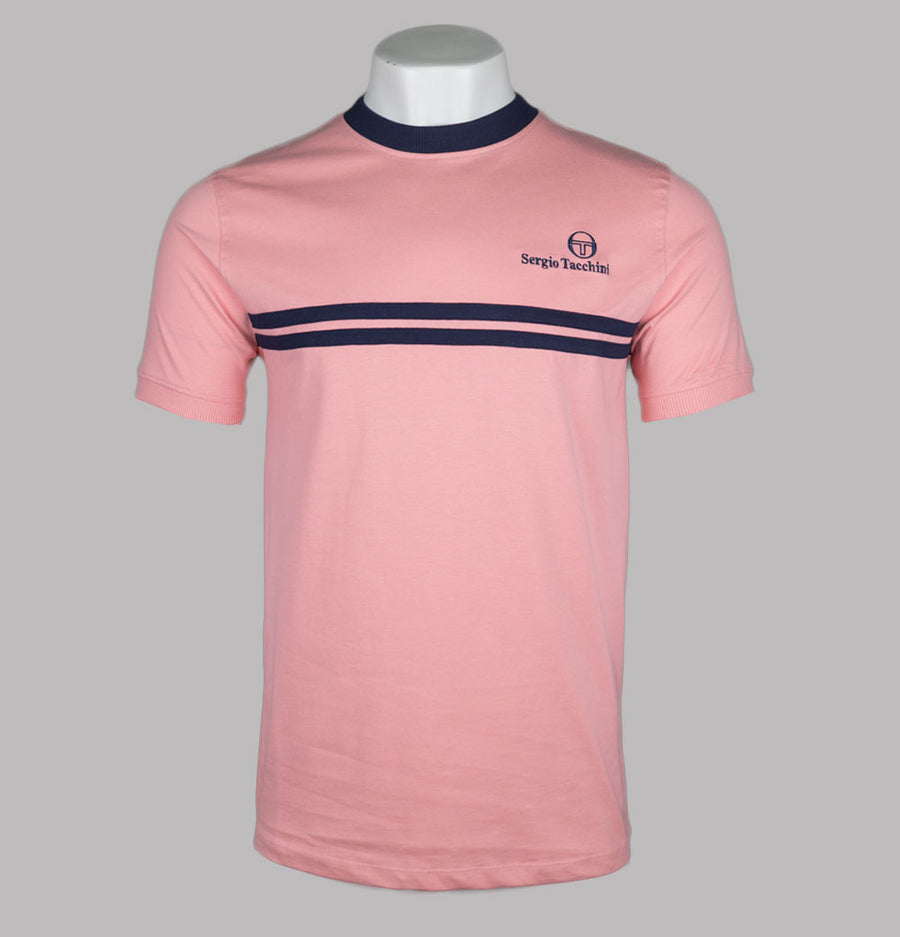 Sergio Tacchini New Supermac T-Shirt Quartz Pink/Maritime Blue