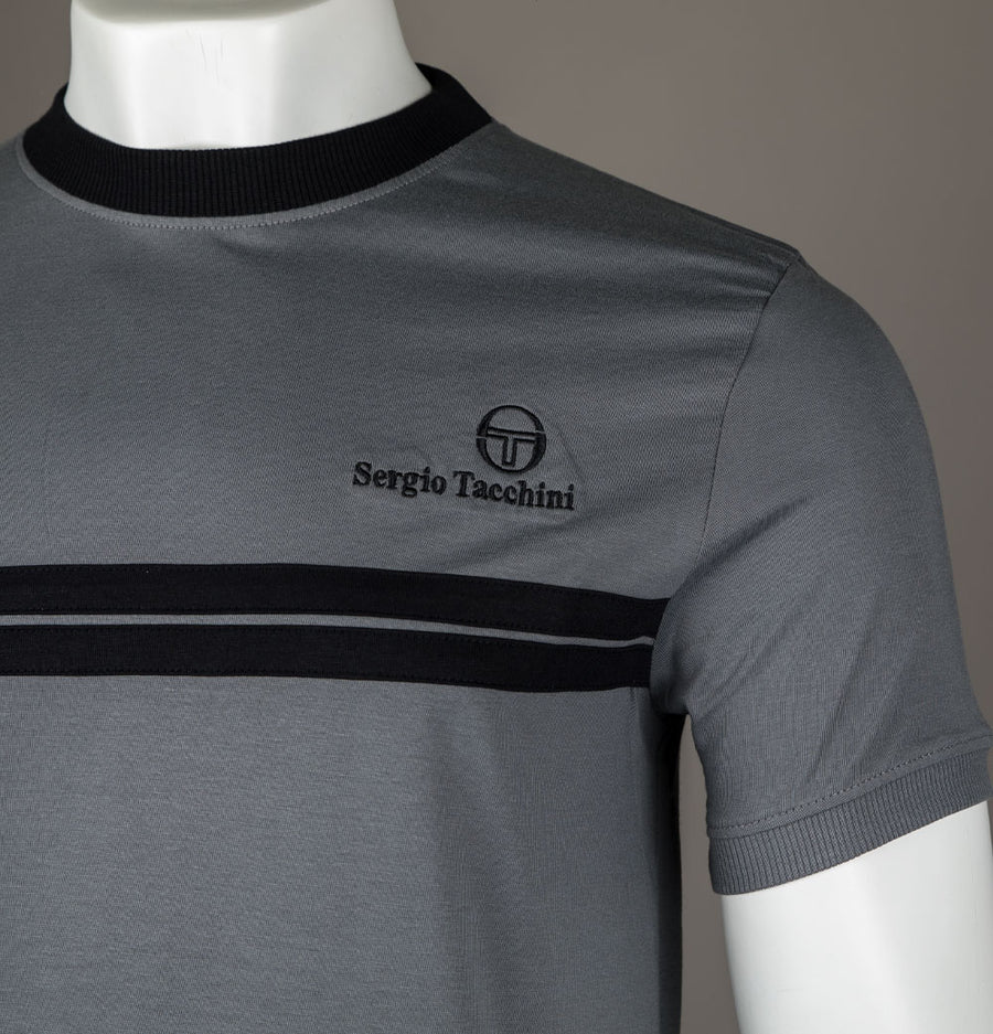 Sergio Tacchini New Supermac T-Shirt Quiet Shade/Black